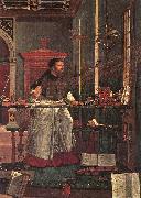 CARPACCIO, Vittore Vision of St Augustin (detail) dsf oil painting